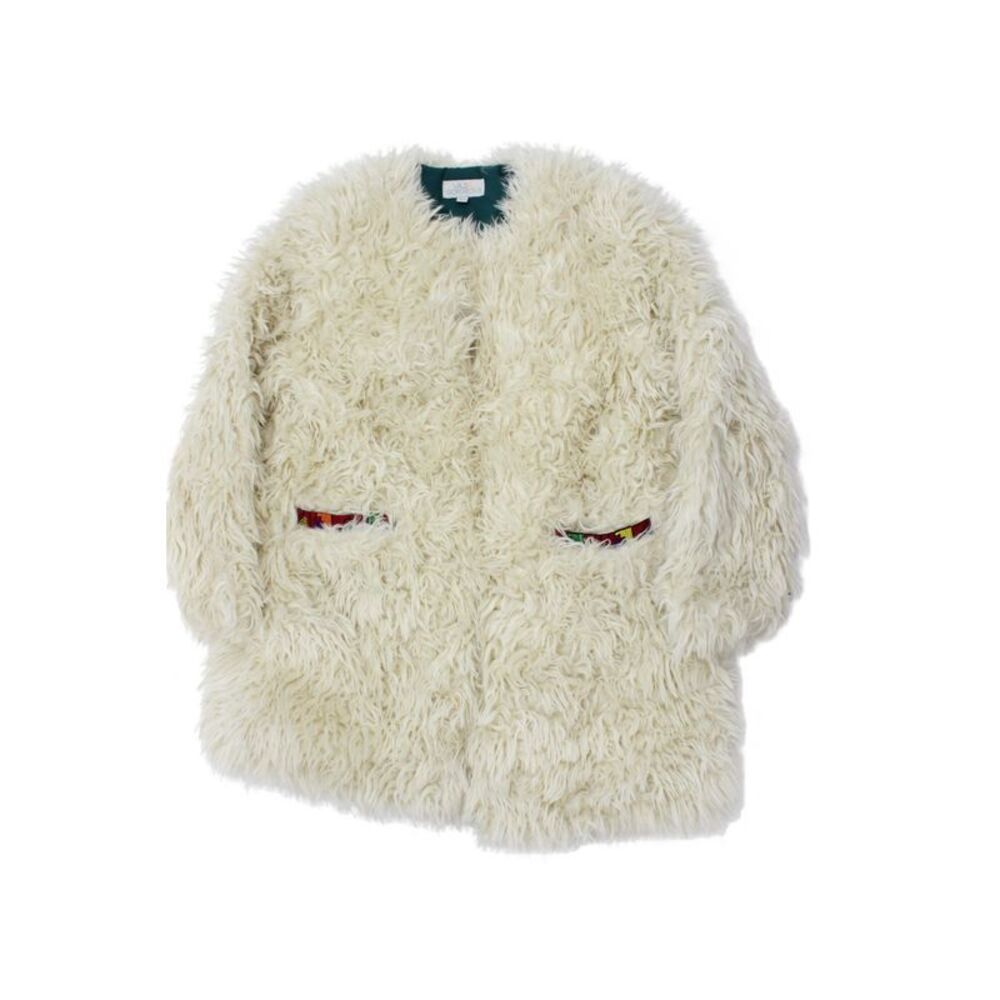 Wild Gorgeous Girls Long Sleeves Hook Closure Coat White Size 8-9